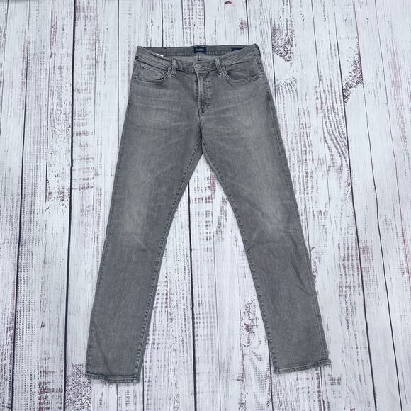 Citizens of Humanity London Jeans 32x29 Gray Slim Straight Stretch - Picture 1 of 10